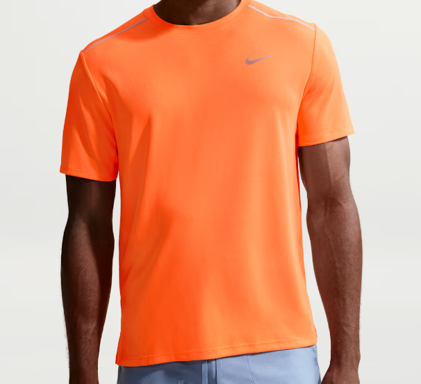 Nike Men’s Dri-FIT Quick Dry Short Sleeve Running Top Breathable Sports T-Shirt for Gym Training & Fitness-Black