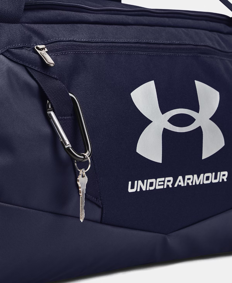 UA Undeniable 5.0 Medium Duffle Bag – Midnight Navy / Metallic Silver – 410
