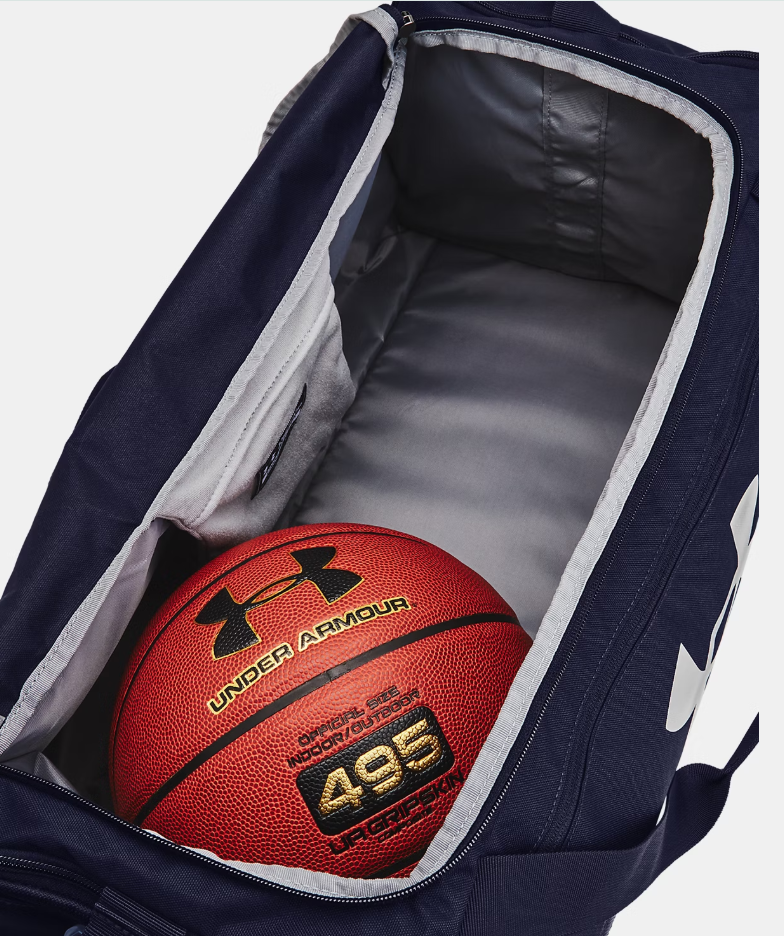 UA Undeniable 5.0 Medium Duffle Bag – Midnight Navy / Metallic Silver – 410
