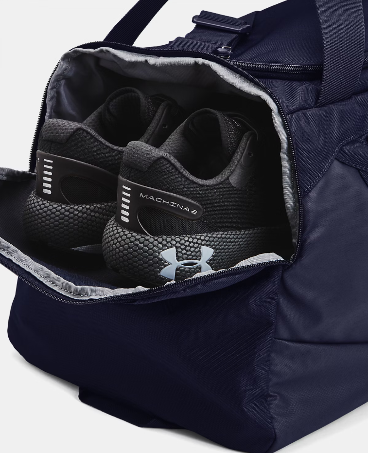 UA Undeniable 5.0 Medium Duffle Bag – Midnight Navy / Metallic Silver – 410