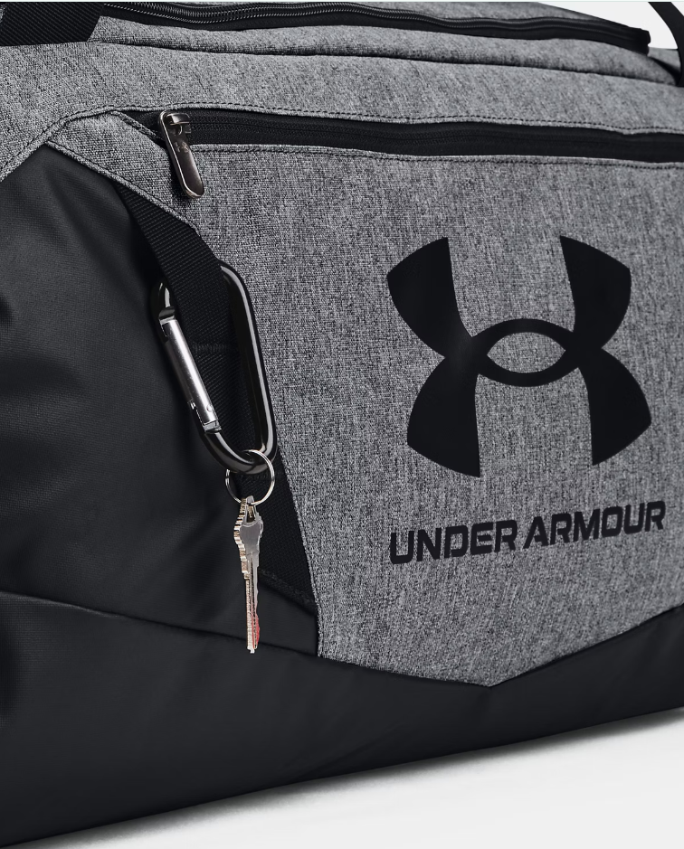 UA Undeniable 5.0 Medium Duffle Bag – Pitch Gray Medium Heather / Black – 012