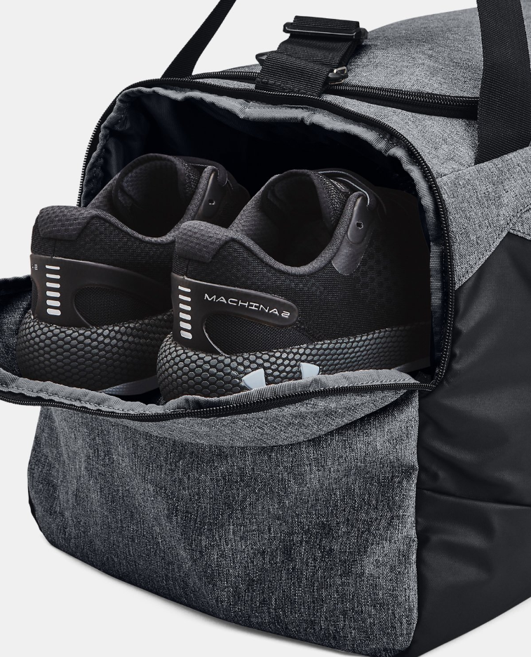 UA Undeniable 5.0 Medium Duffle Bag – Pitch Gray Medium Heather / Black – 012