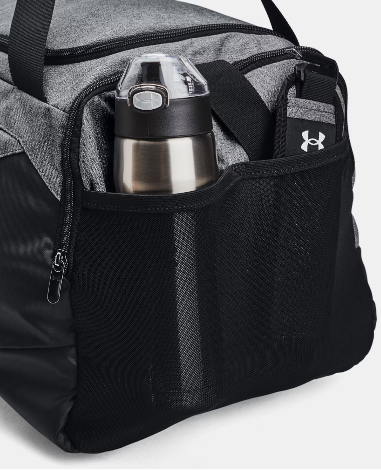 UA Undeniable 5.0 Medium Duffle Bag – Pitch Gray Medium Heather / Black – 012