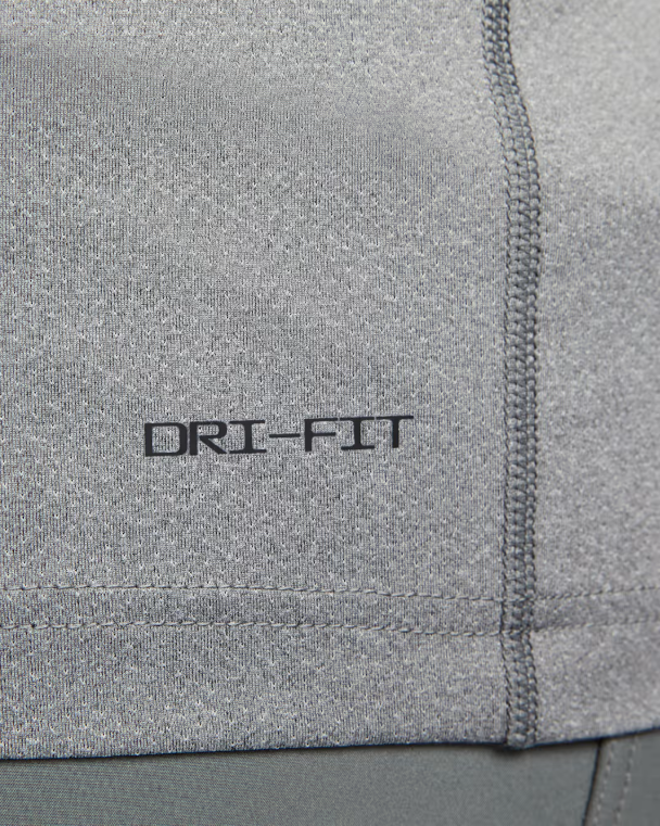 Nike Ready Men’s Dri-FIT Short-Sleeve Fitness Top-Smoke Grey