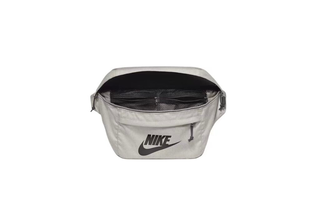 Nike basic logo sports fabric shoulder bag/crossbody bag/chest bag/waist bag, unisex and couple style – light bone color