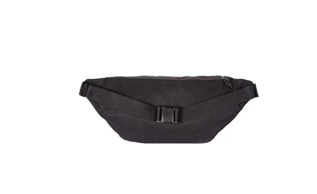 Nike basic logo sports fabric shoulder bag/crossbody bag/chest bag/waist bag, unisex and couple style – pure black