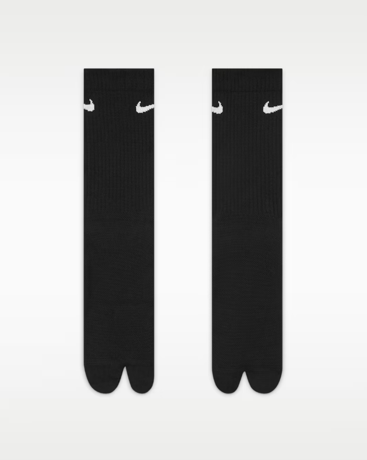 Nike Everyday Plus Lightweight Crew Socks for Men & Women, Cushioned Comfort Sports Socks, Breathable Everyday Essentials, Gym & Streetwear Must-Have，Black