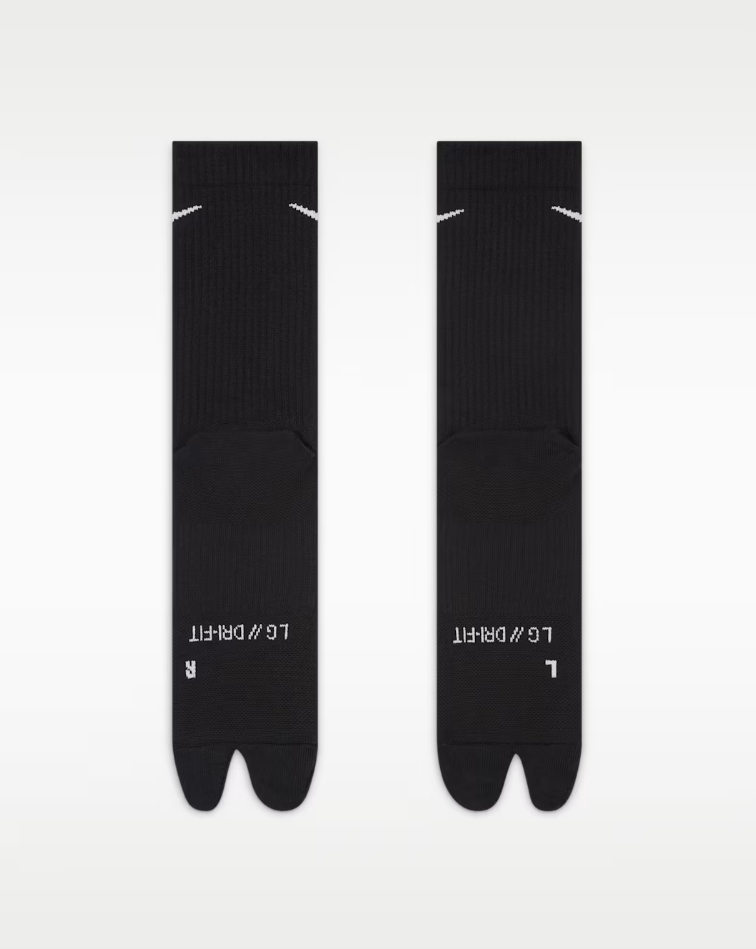 Nike Everyday Plus Lightweight Crew Socks for Men & Women, Cushioned Comfort Sports Socks, Breathable Everyday Essentials, Gym & Streetwear Must-Have，Black