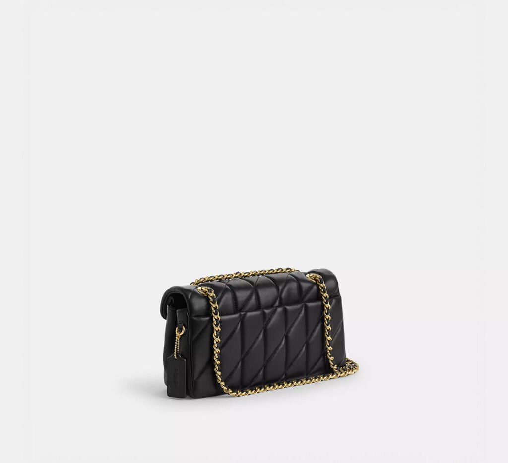 Tabby Shoulder Bag 26 With Pillow Quilting-Black