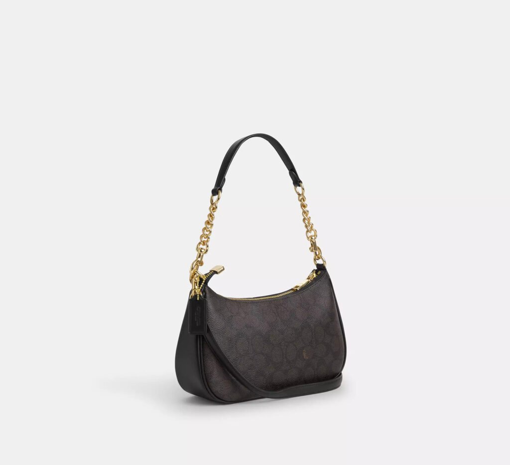 Coach Tabby Teri Shoulder Bag In Signature Canvas (Im/Walnut/Black)